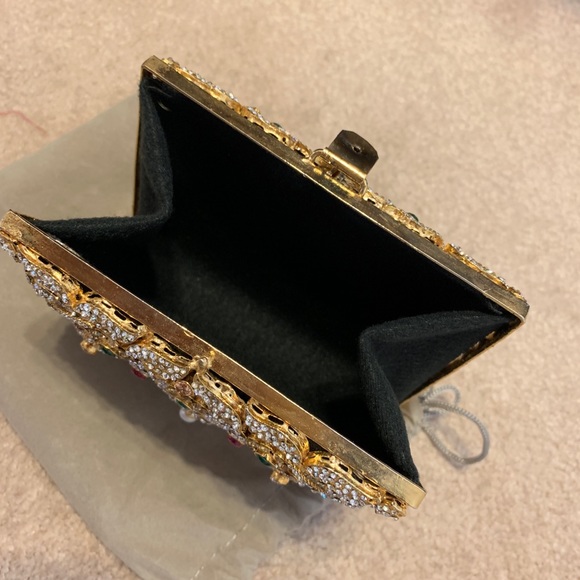 Handmade stone and pearl mini fancy clutch - Picture 5 of 5